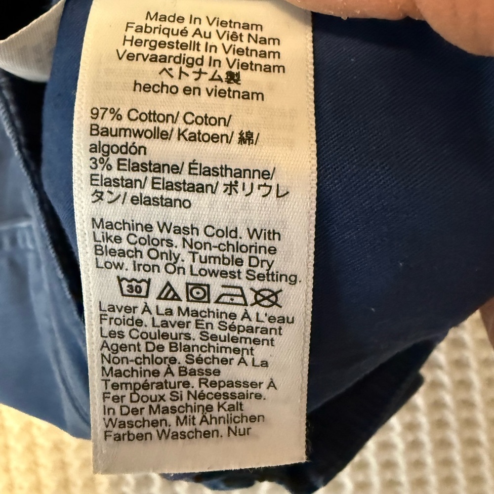 J. Crew Classic 7” Women's Cotton Blend Chinos Shorts NWT 4 Blue - Picture 6 of 9